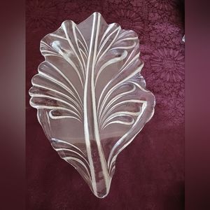 Glass Leaf Tray